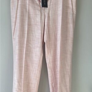 Lafayette 148 Silk Cotton Blend Pink Dress Slacks NWT Size 14
